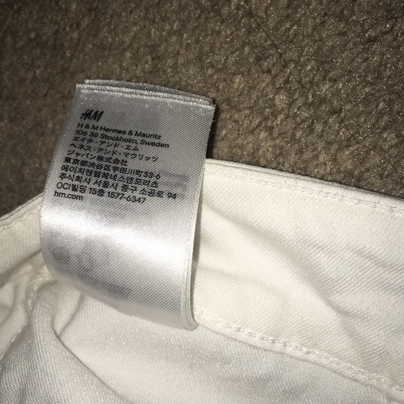 White H&M Skinny Jeans/Pants Sz 8 - Picture 5 of 8